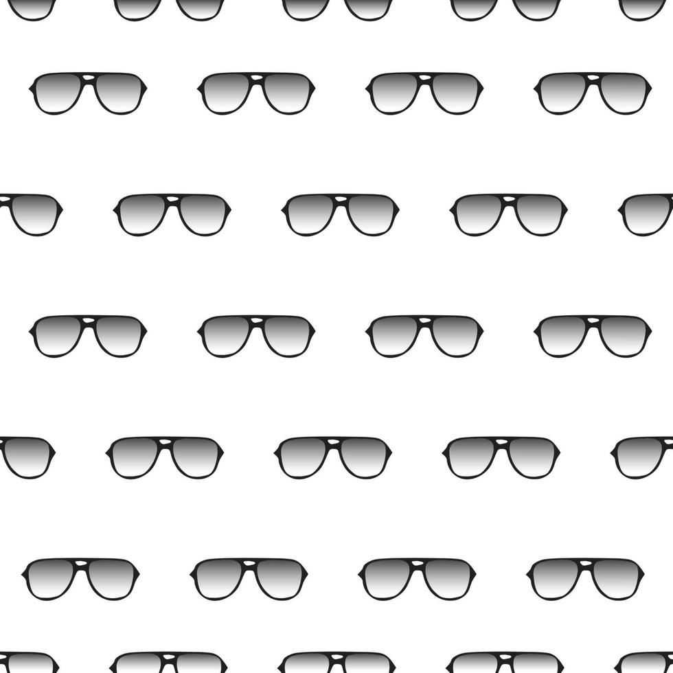 Seamless pattern with hand drawn glasses vector