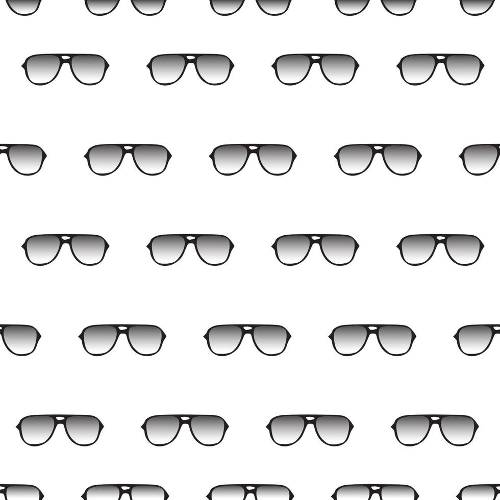 Seamless pattern with hand drawn glasses vector