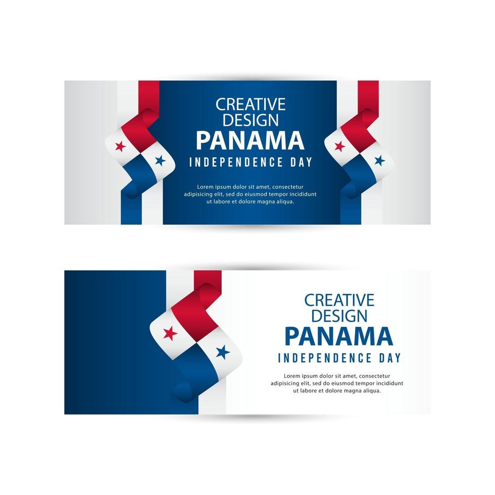 Panama Independent Day Poster Creative Design Illustration Vector Template