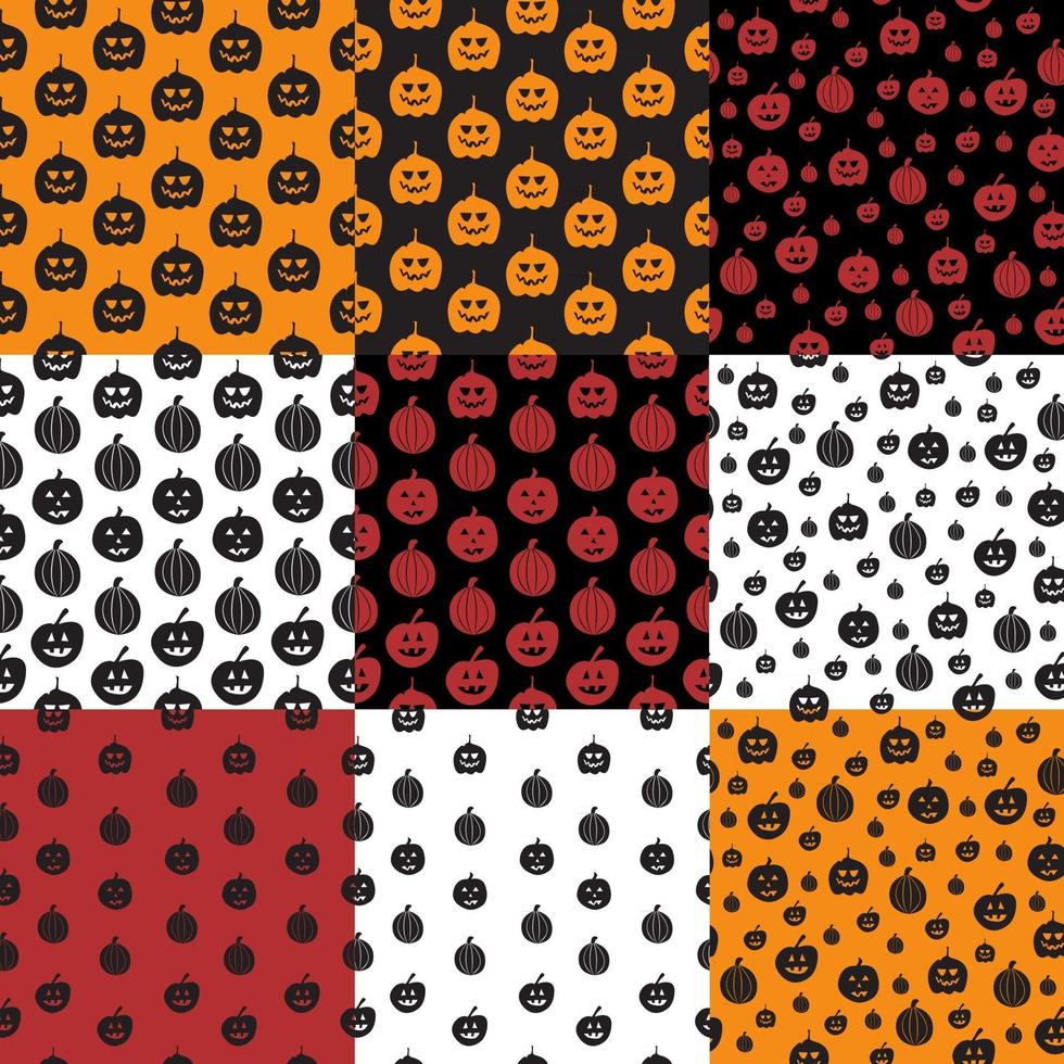 Seamless pattern with pumpkin vector