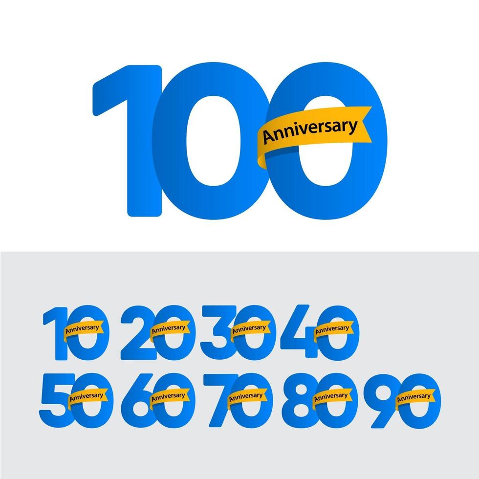 100 Years Anniversary Vector Template Design Illustration