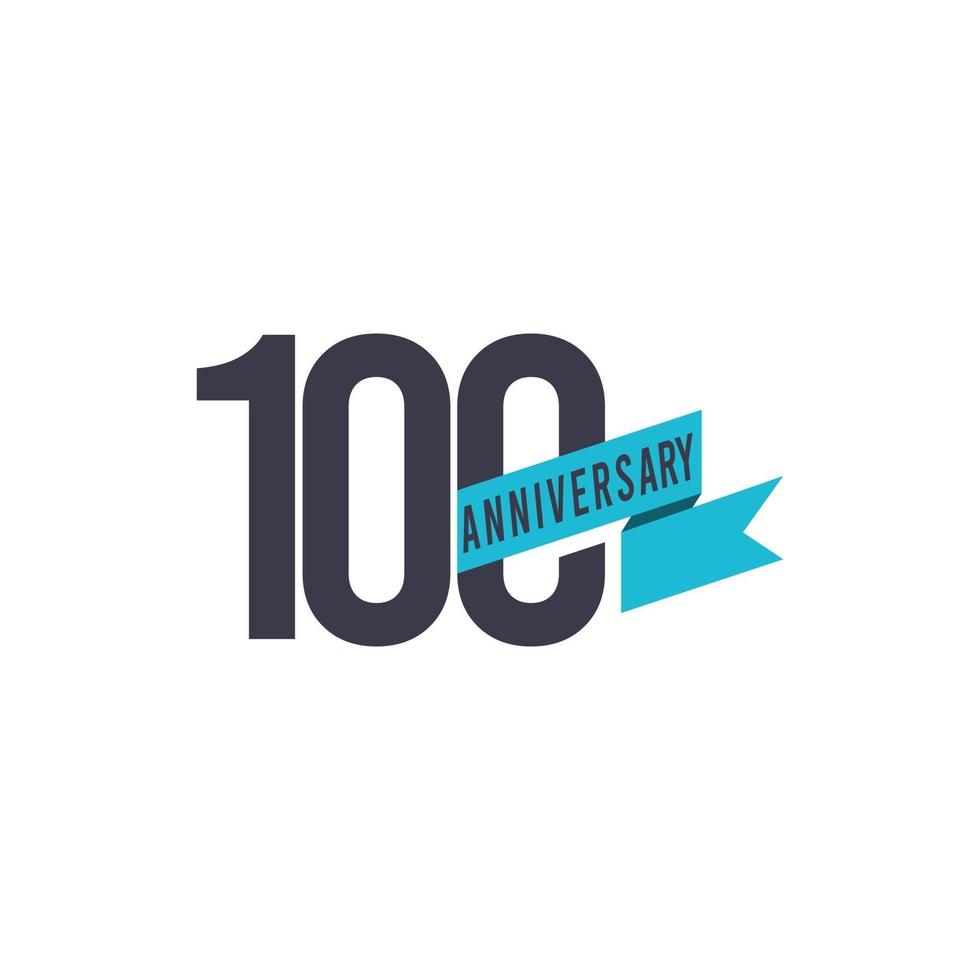 100 Years Anniversary Vector Template Design Illustration