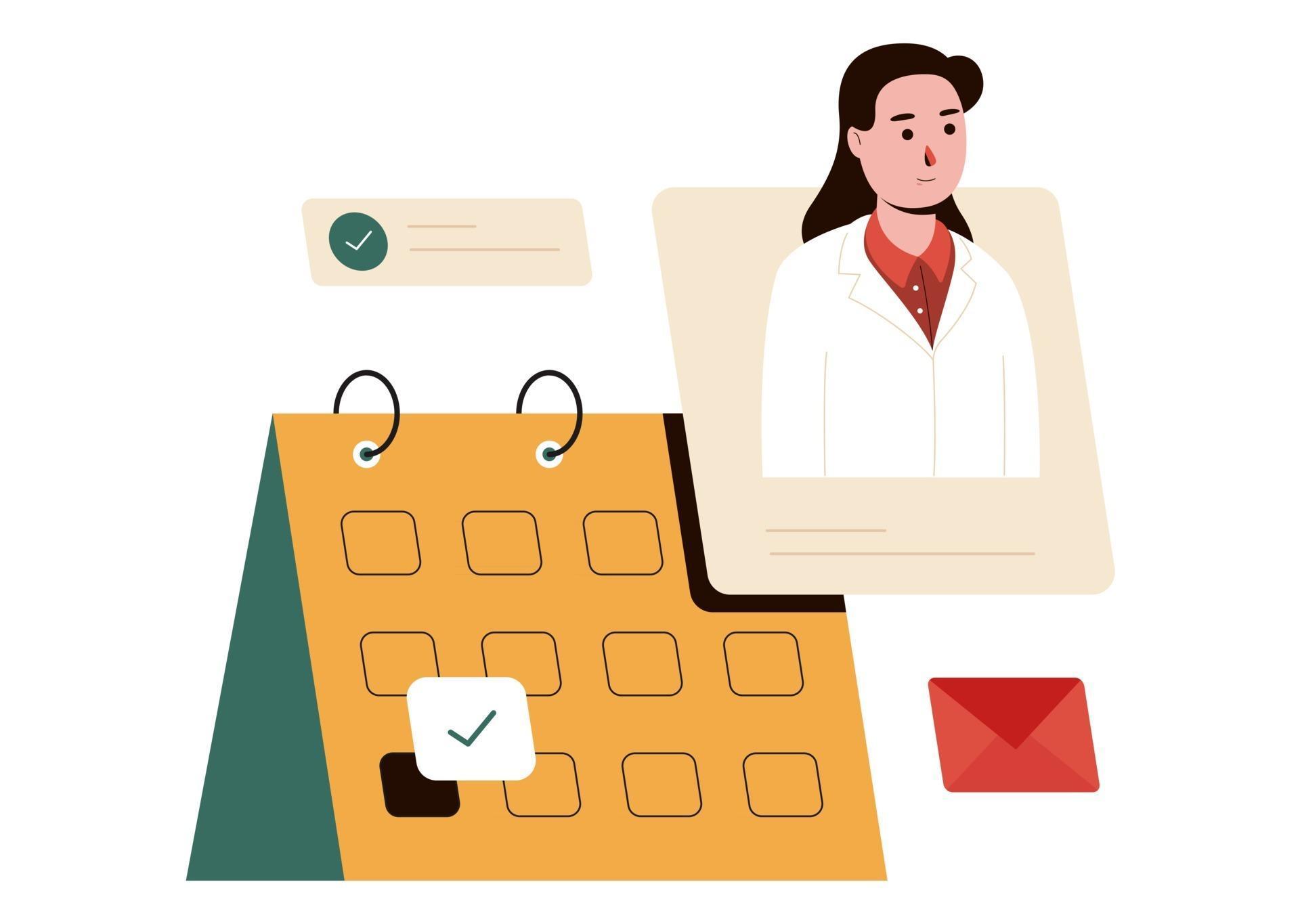 Doctor Appointment Vector Illustration 2744864 Vector Art at Vecteezy