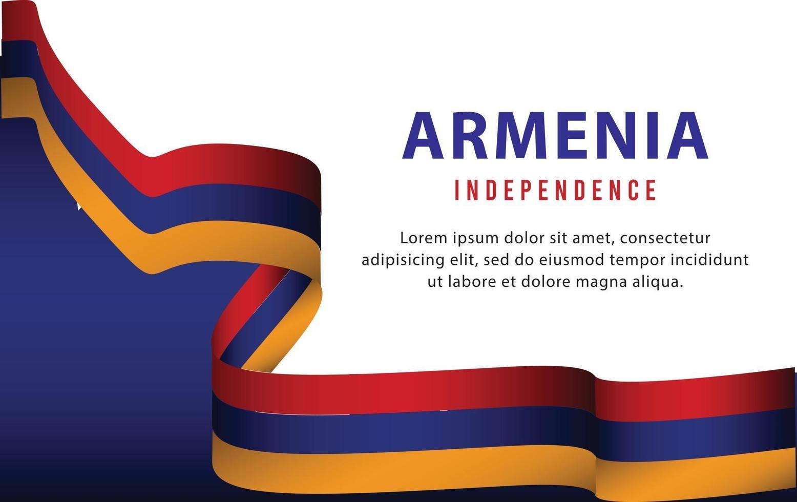 independencia de armenia día-12 vector