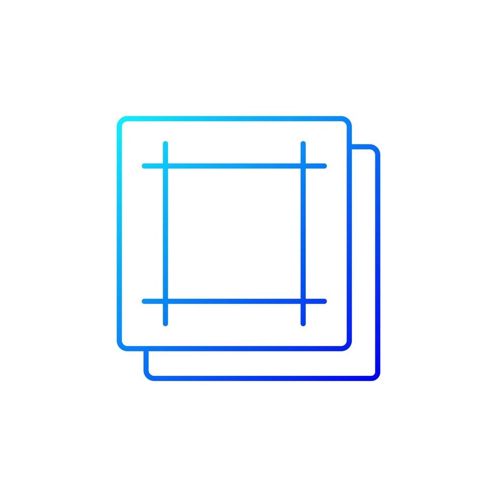 Napkin gradient linear vector icon. Soft wipes. Kitchen towels. Clean linen sheets. Textile products, household cloths. Thin line color symbols. Modern style pictogram. Vector isolated outline drawing