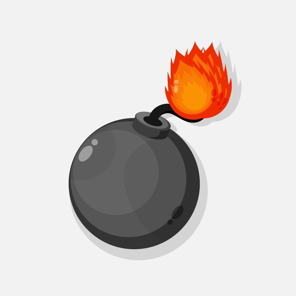 Ilustración del icono de bomba vector