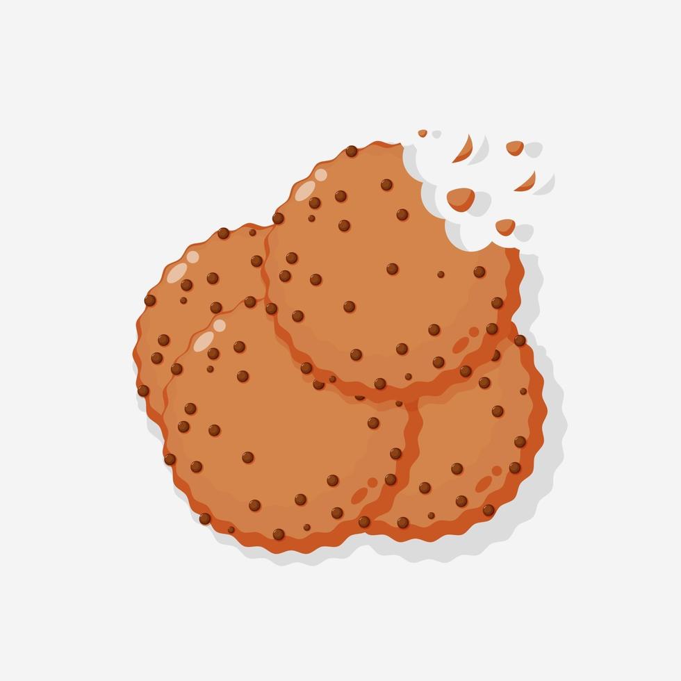 Pila de diseño de icono de cookies vector