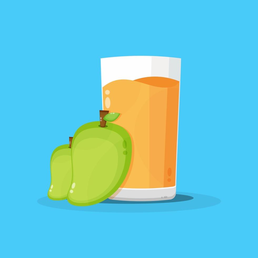 jugo de mango con diseño de icono de mango vector
