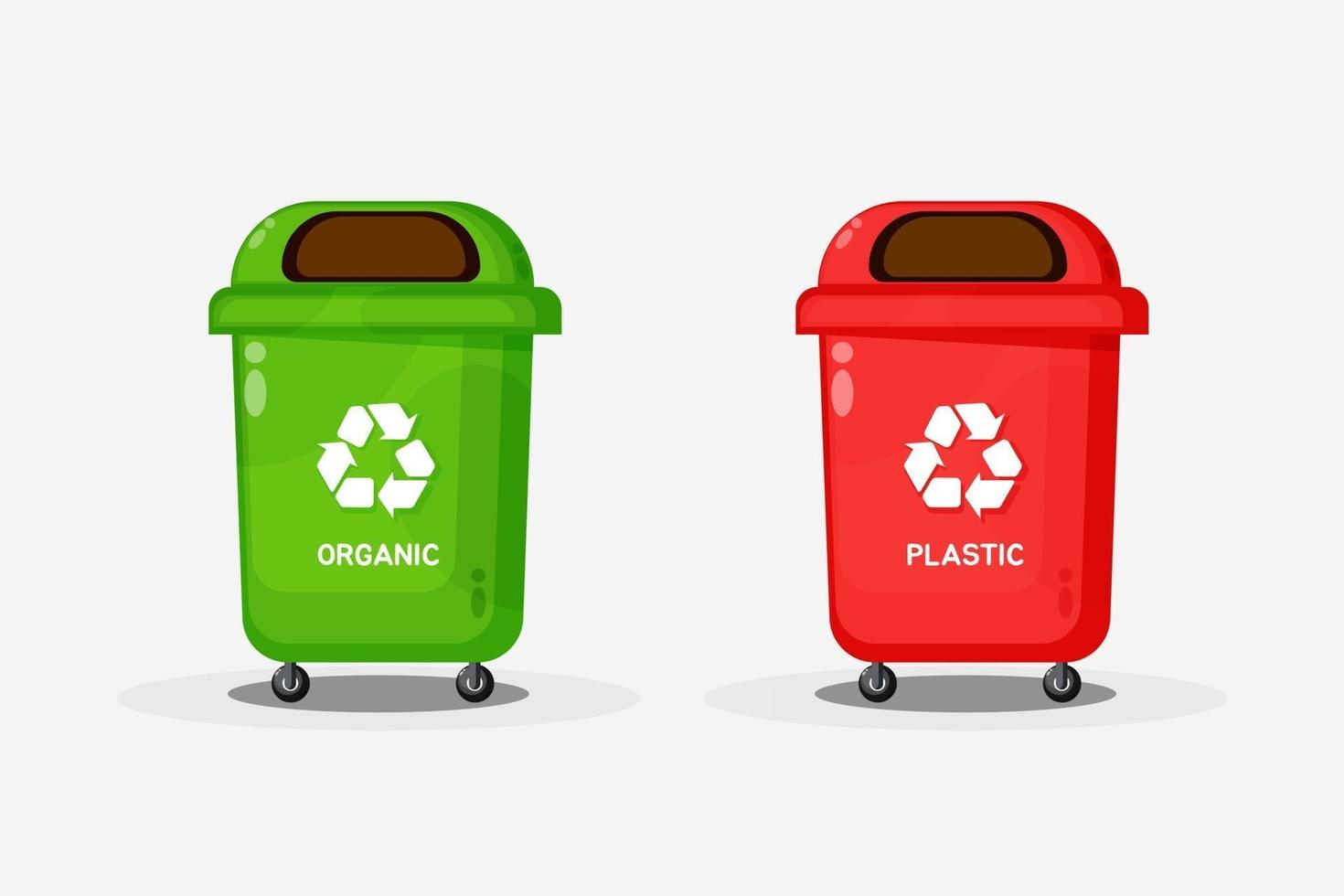 Recycle bin icon design vector