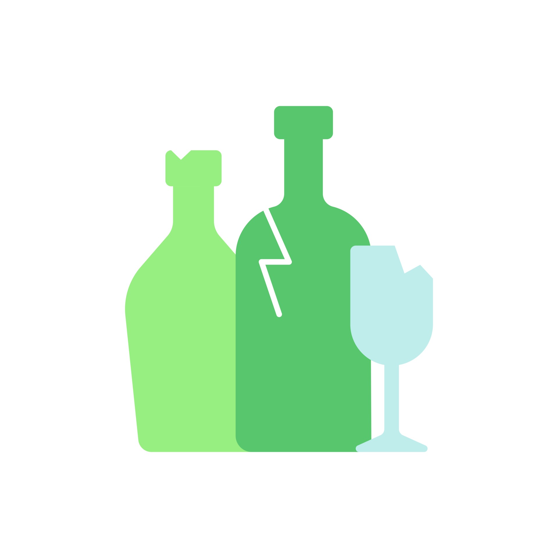 Glass recycling vector flat color icon. Waste glass processing into usable  products. Wine and soft drink bottles. Jars for cosmetics. Cartoon style  clip art for mobile app. Isolated RGB illustration 2746060 Vector