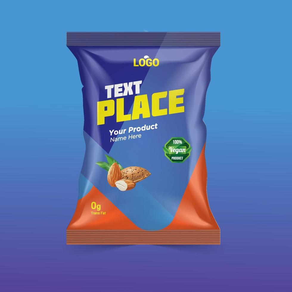 Free Potato chips package design, foil bags with the original file in 3d illustration. Chip's packaging ideas chip packaging, packaging, chips. vector