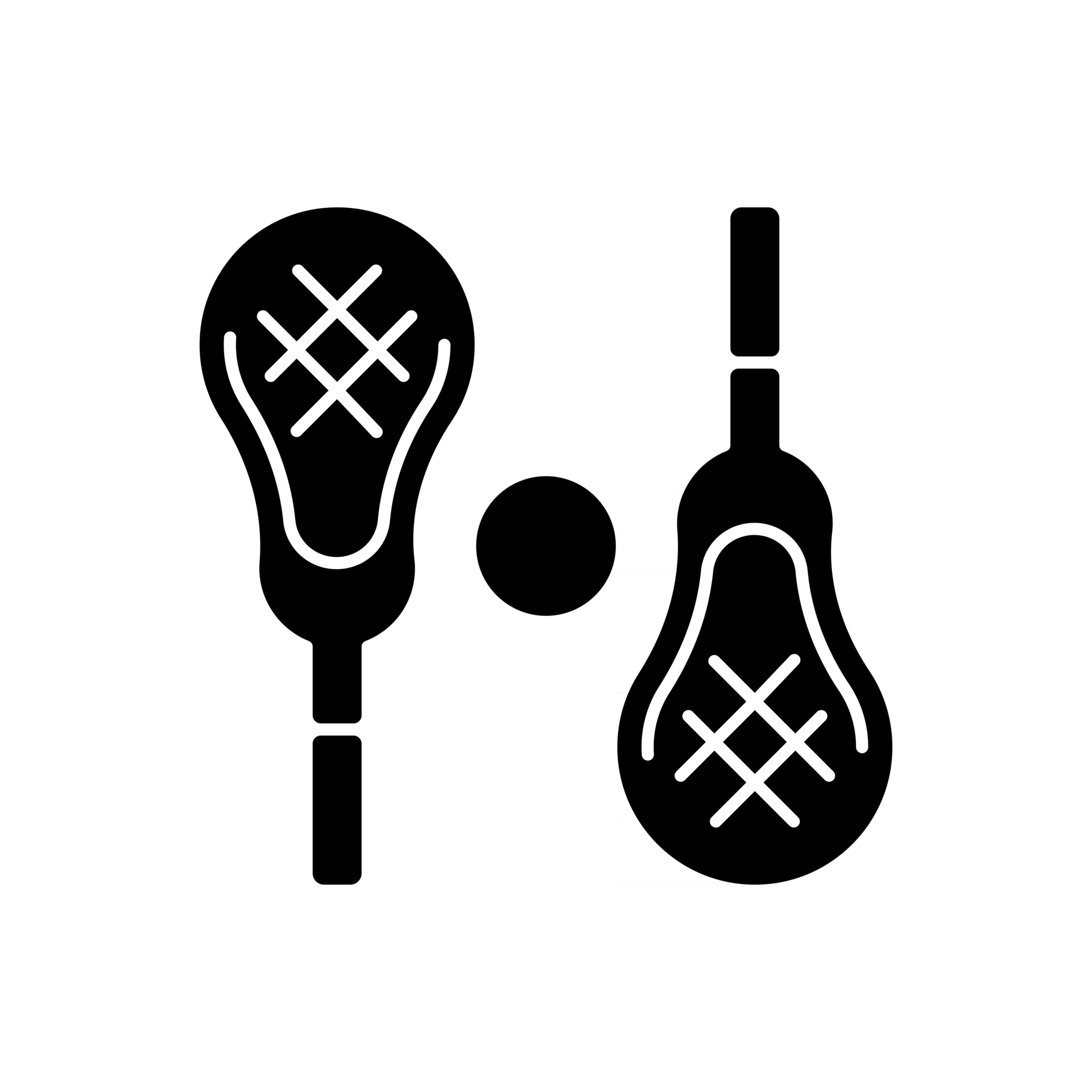 Lacrosse black glyph icon. Playing with lacrosse stick outdoor