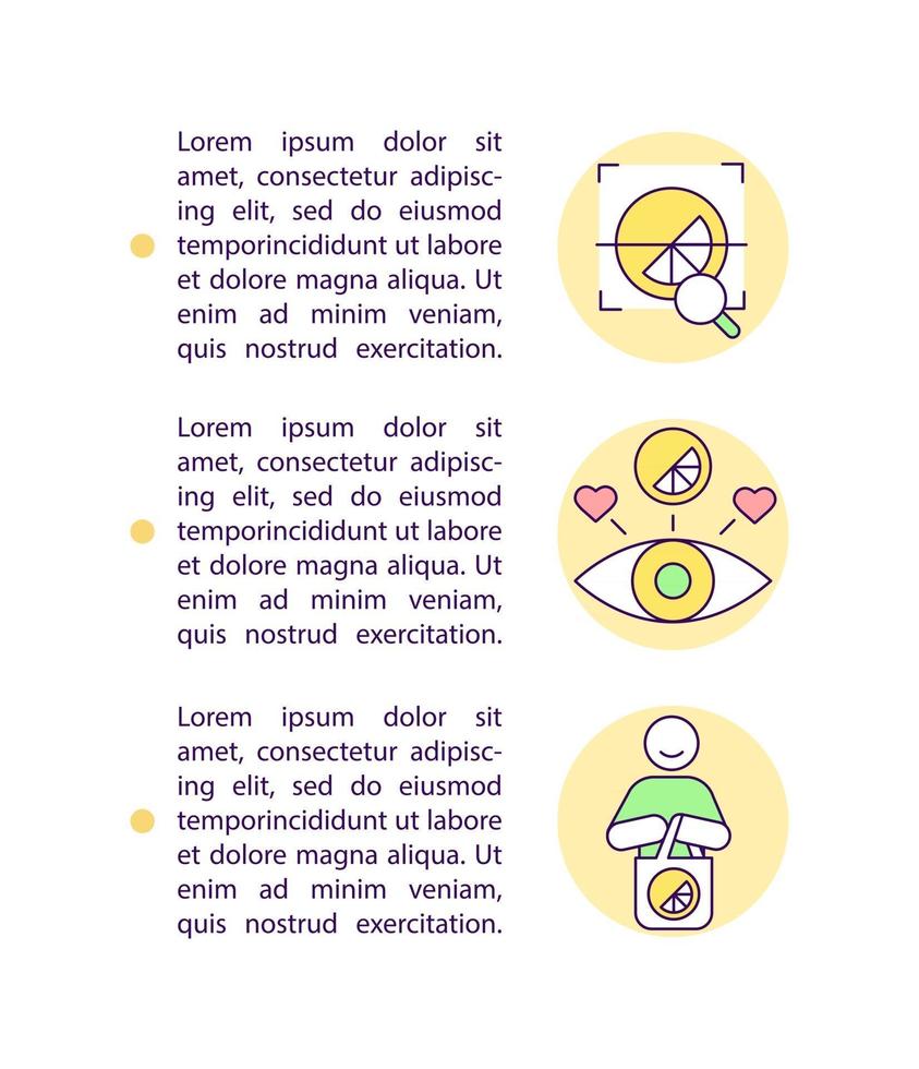 iconos de línea de concepto de marca auténticos y distintivos con texto. plantilla de vector de página ppt con espacio de copia. folleto, revista, elemento de diseño de boletín. promoción de marca ilustraciones lineales en blanco