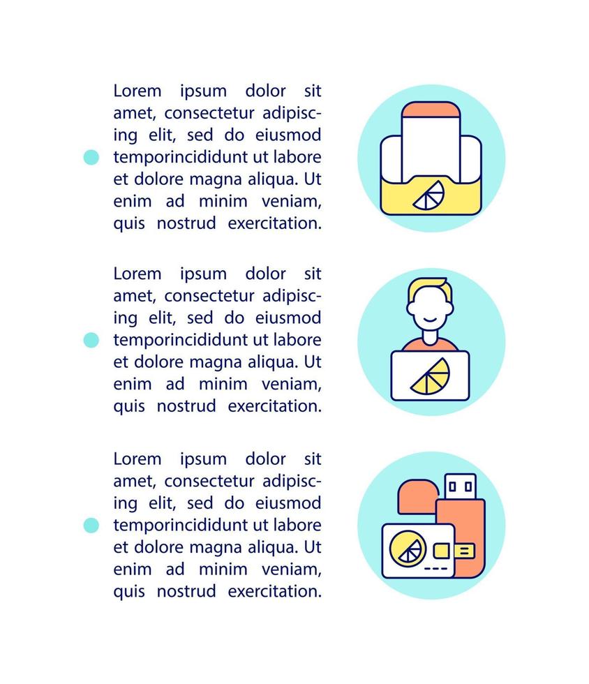 Branded devices concept line icons with text. PPT page vector template with copy space. Brochure, magazine, newsletter design element. Advertising business linear illustrations on white