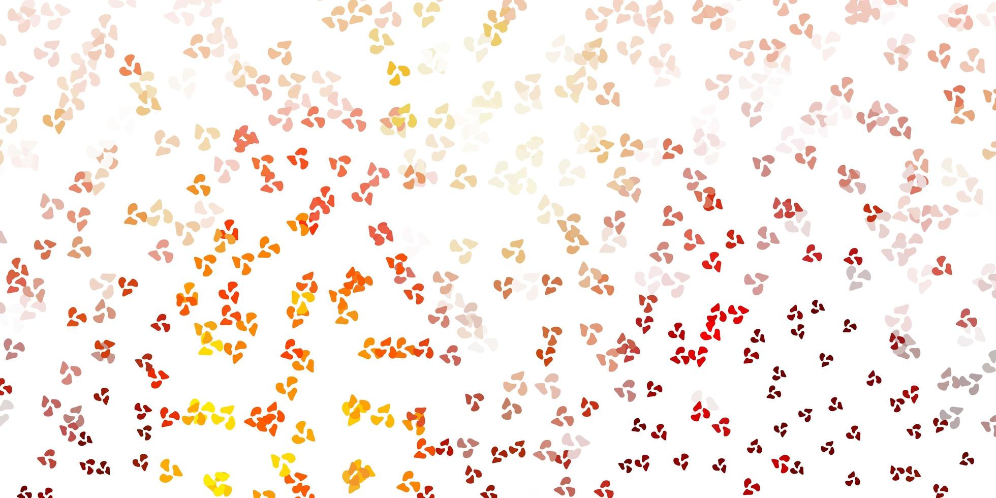 Light orange vector background with random forms.