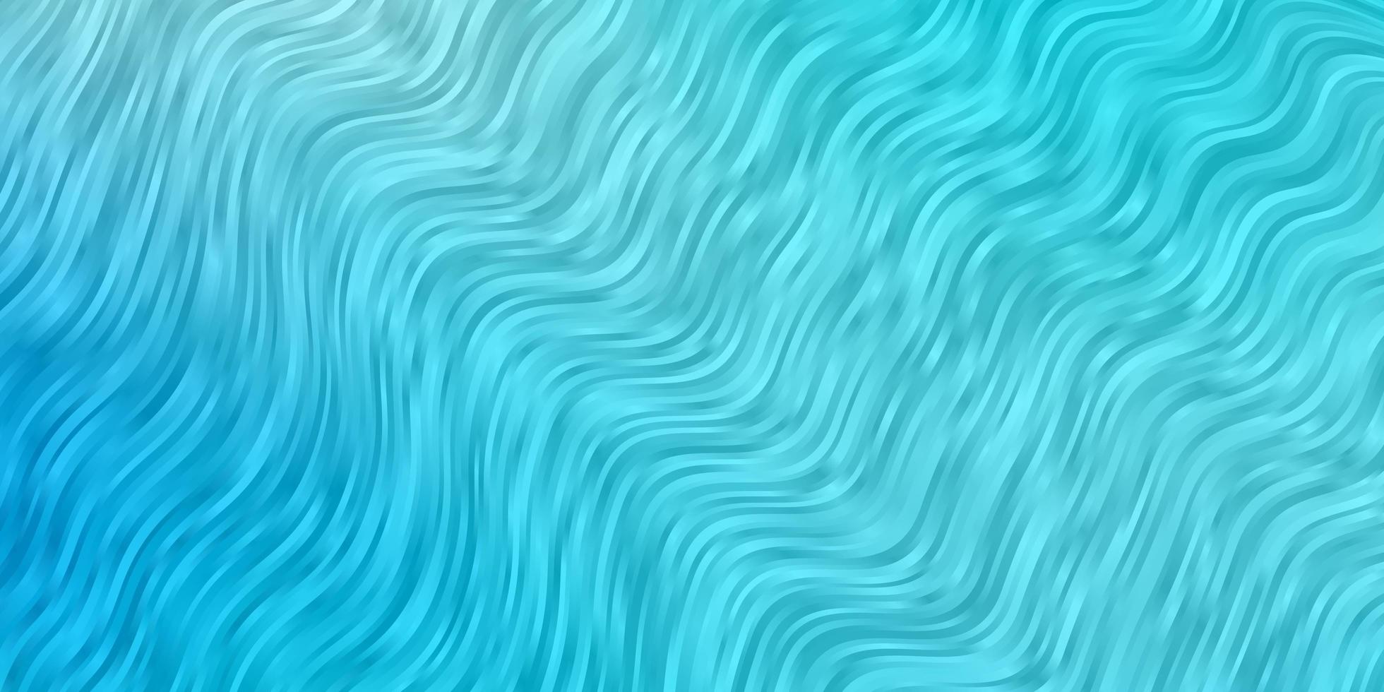 Light BLUE vector backdrop with bent lines. Colorful geometric sample with gradient curves. Template for cellphones.