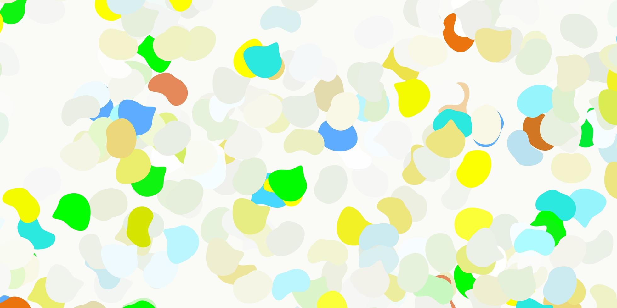 Light multicolor vector background with random forms.