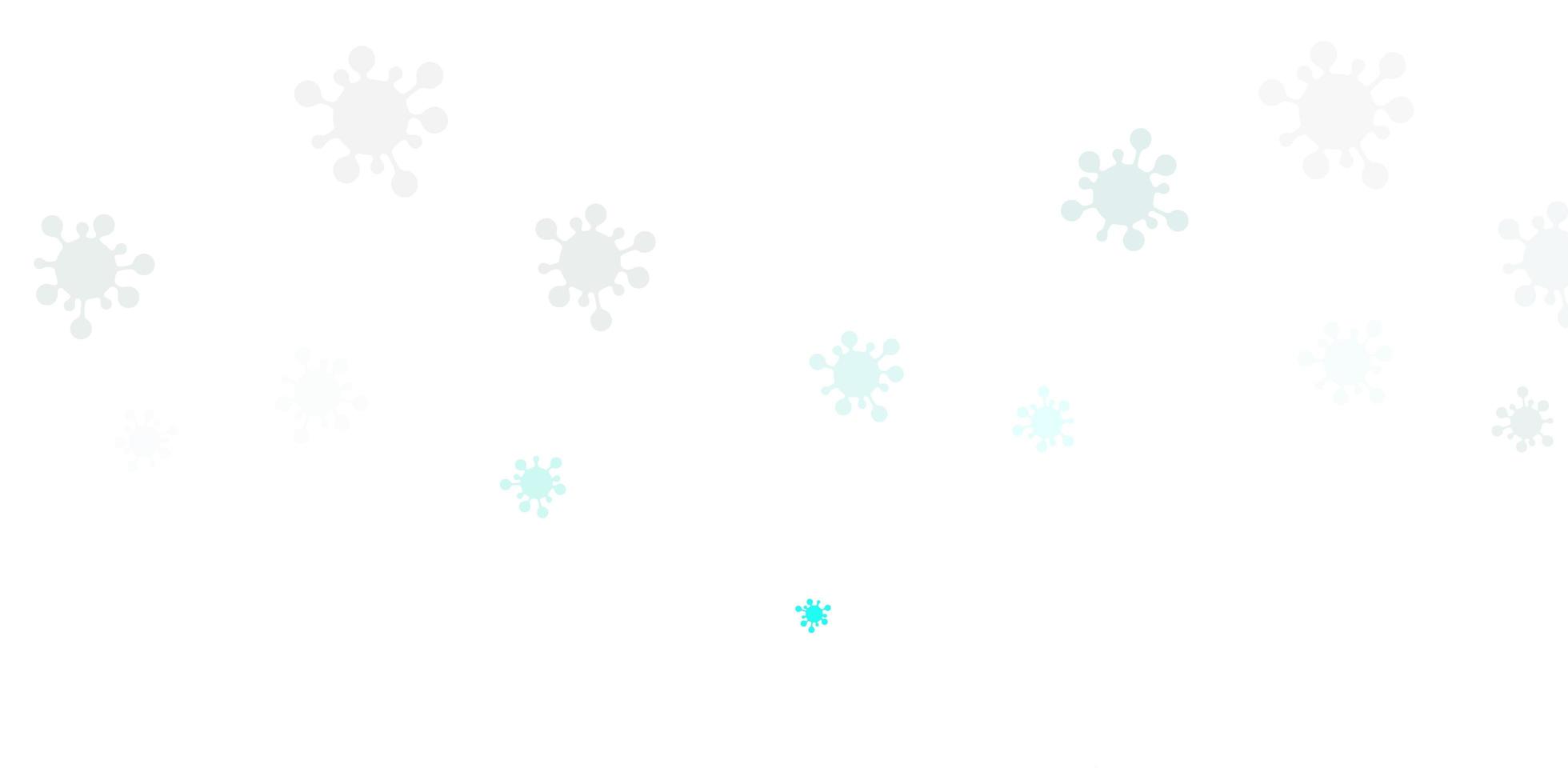 Light green vector pattern with coronavirus elements.