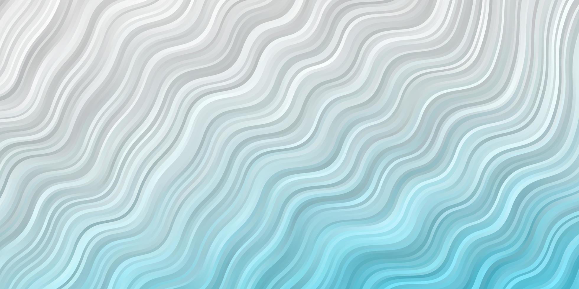 Fondo de vector azul claro con líneas curvas. colorida ilustración abstracta con curvas de degradado. plantilla para teléfonos móviles.