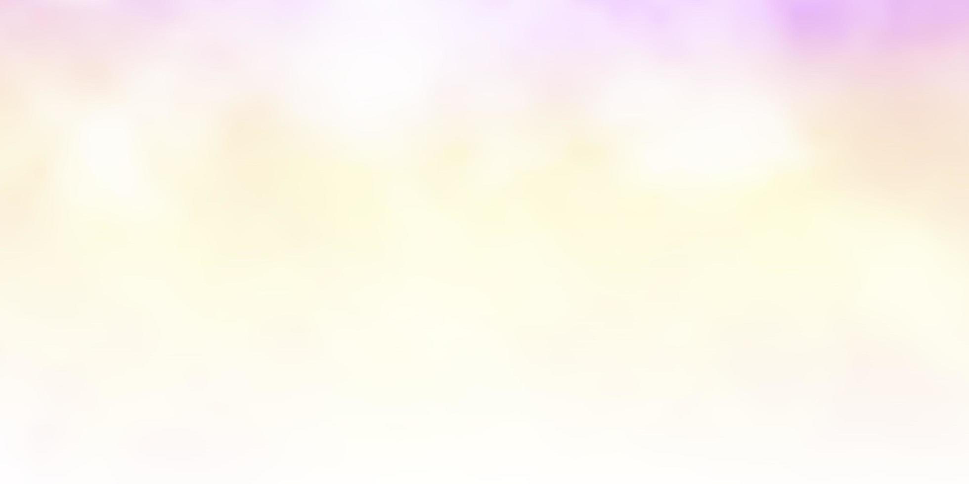 Light Pink, Yellow vector backdrop with cumulus. Illustration in abstract style with gradient clouds. Pattern for your booklets, leaflets.