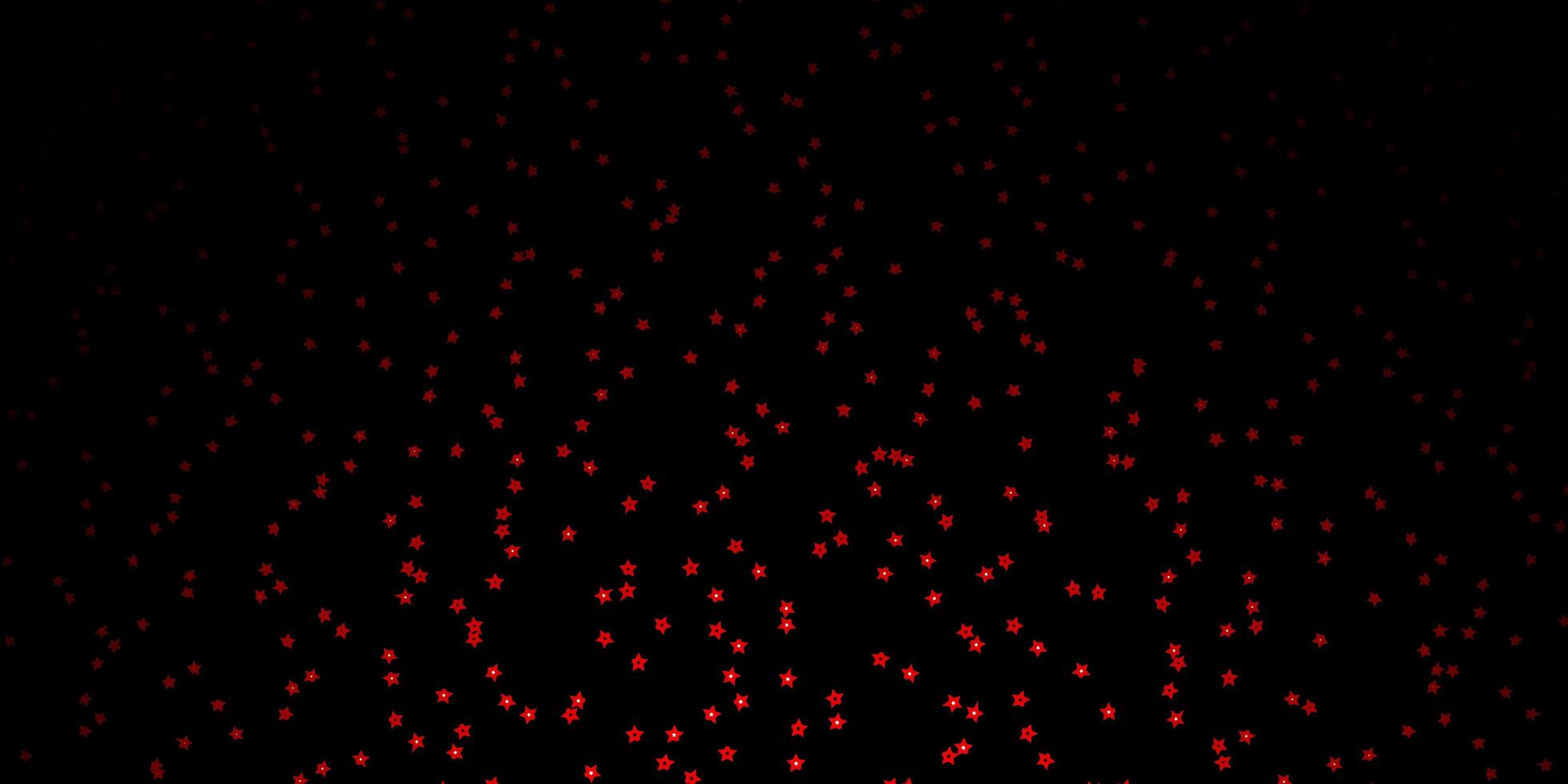Dark Red vector pattern with abstract stars. Shining colorful illustration with small and big stars. Pattern for wrapping gifts.