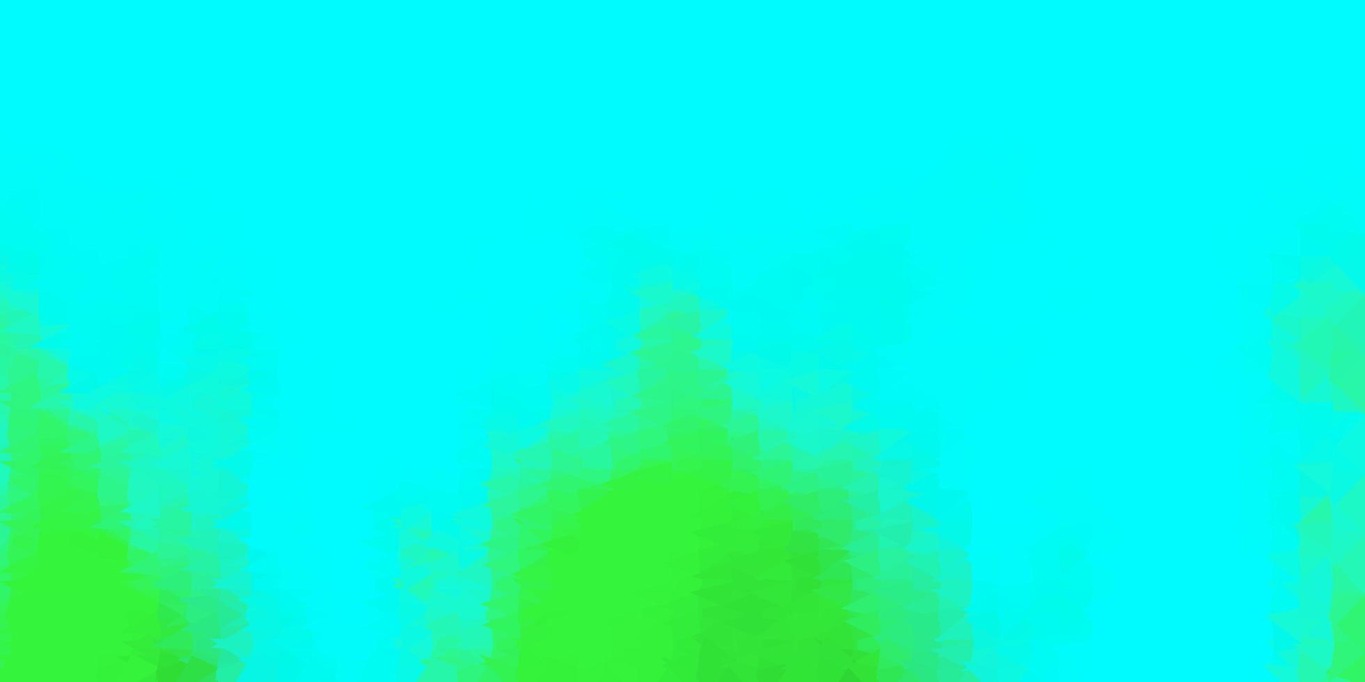 Light green vector triangle mosaic background.
