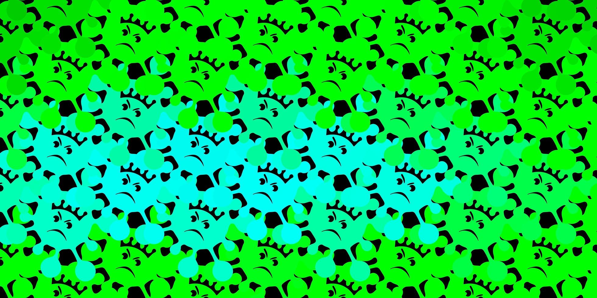 textura de vector verde oscuro con símbolos de enfermedades.