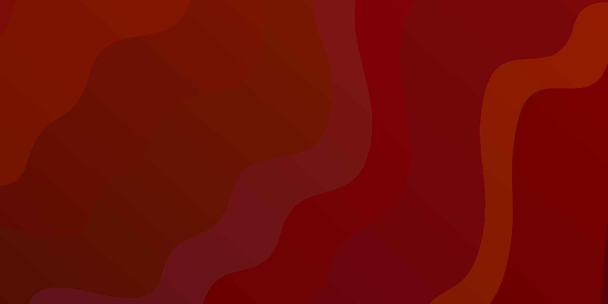 Dark Red vector pattern with wry lines. Colorful illustration with curved lines. Pattern for booklets, leaflets.