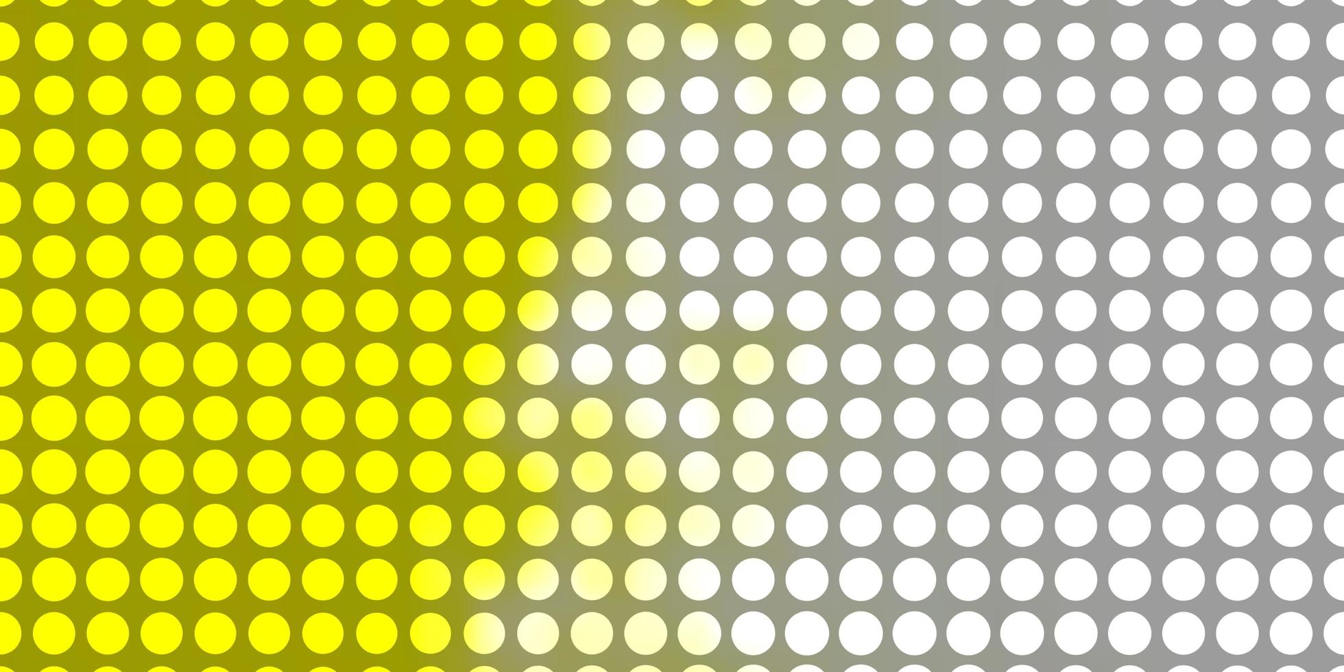 Light Yellow vector backdrop with circles. Abstract decorative design in gradient style with bubbles. Pattern for websites, landing pages.