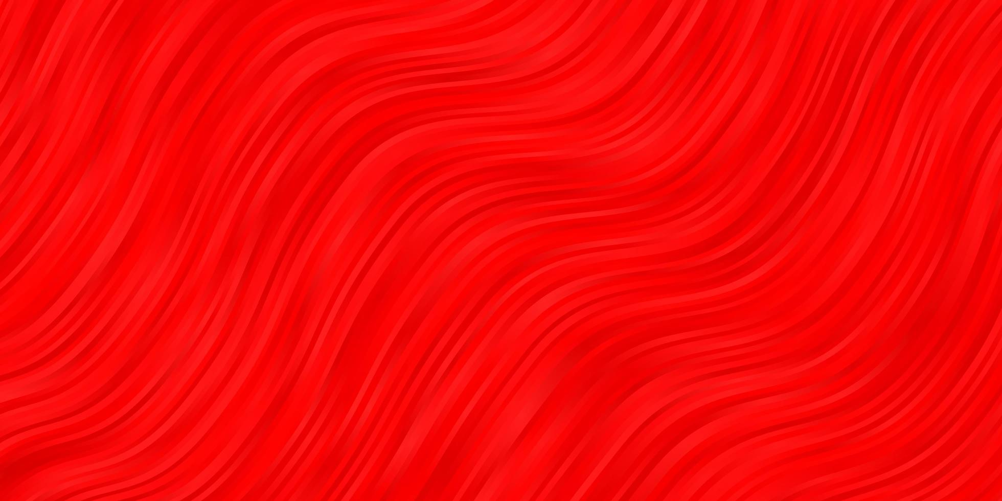 Light Red vector background with curved lines. Gradient ...