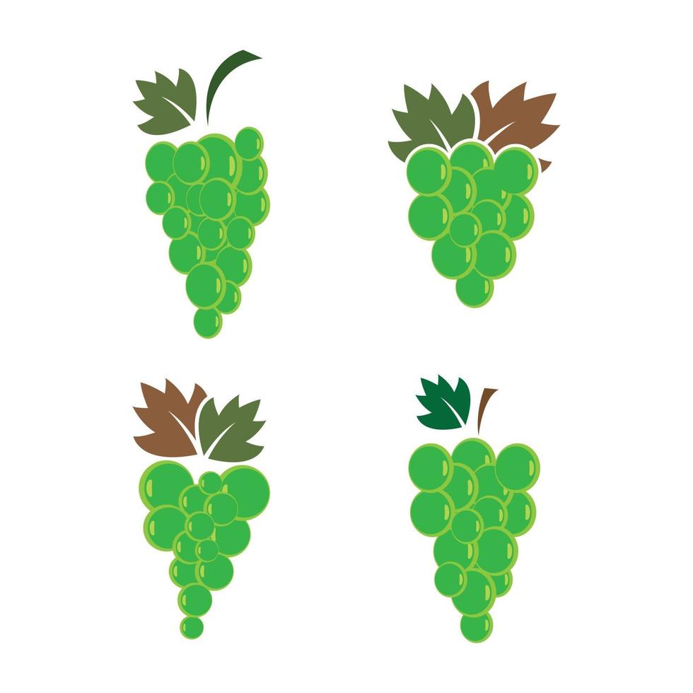 Grape logo images vector