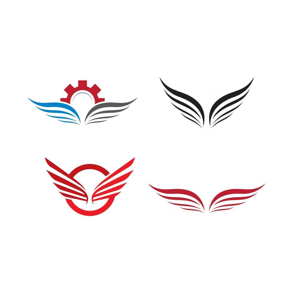 Wing logo images vector
