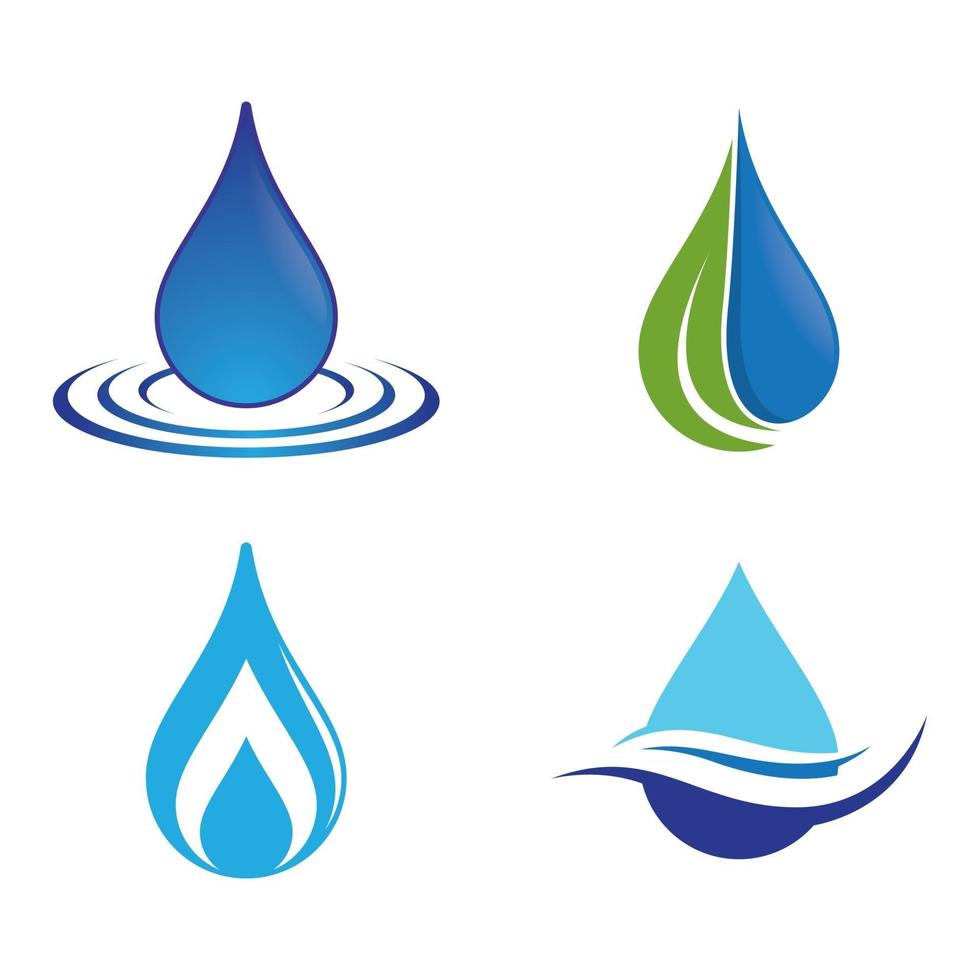 Water drop logo images vector