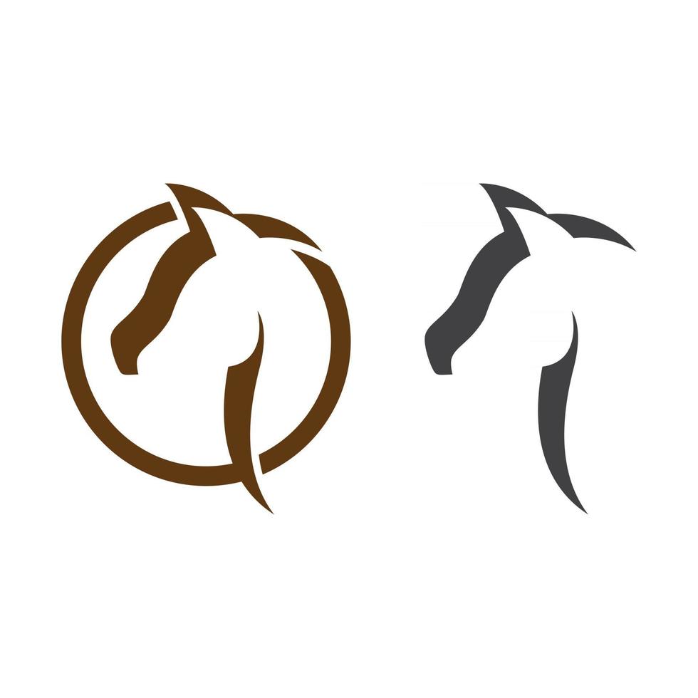 Horse logo images illustration vector