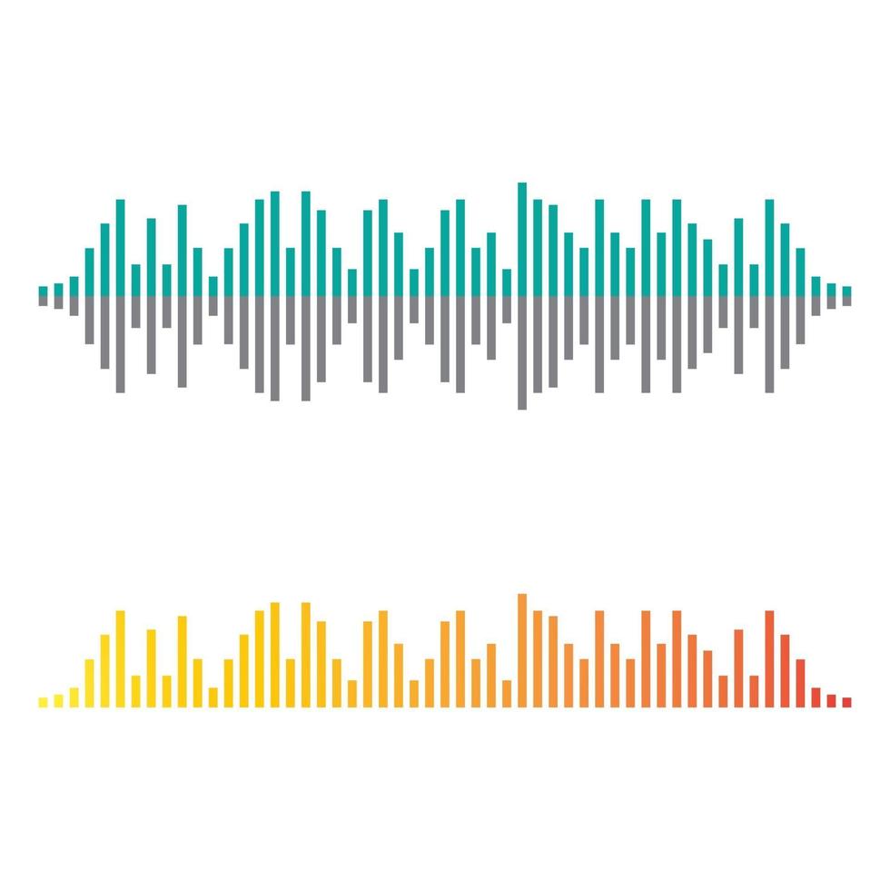 Sound wave images vector