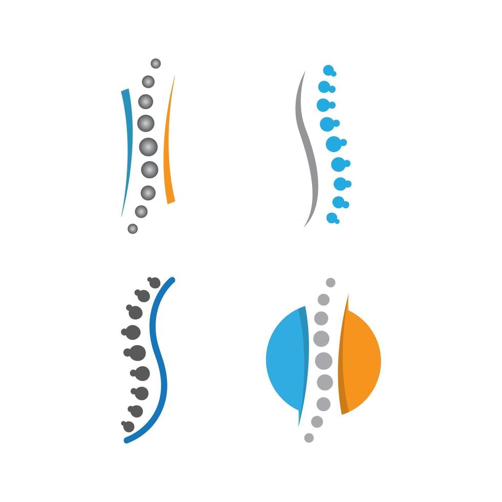 imágenes de la columna vertebral vector