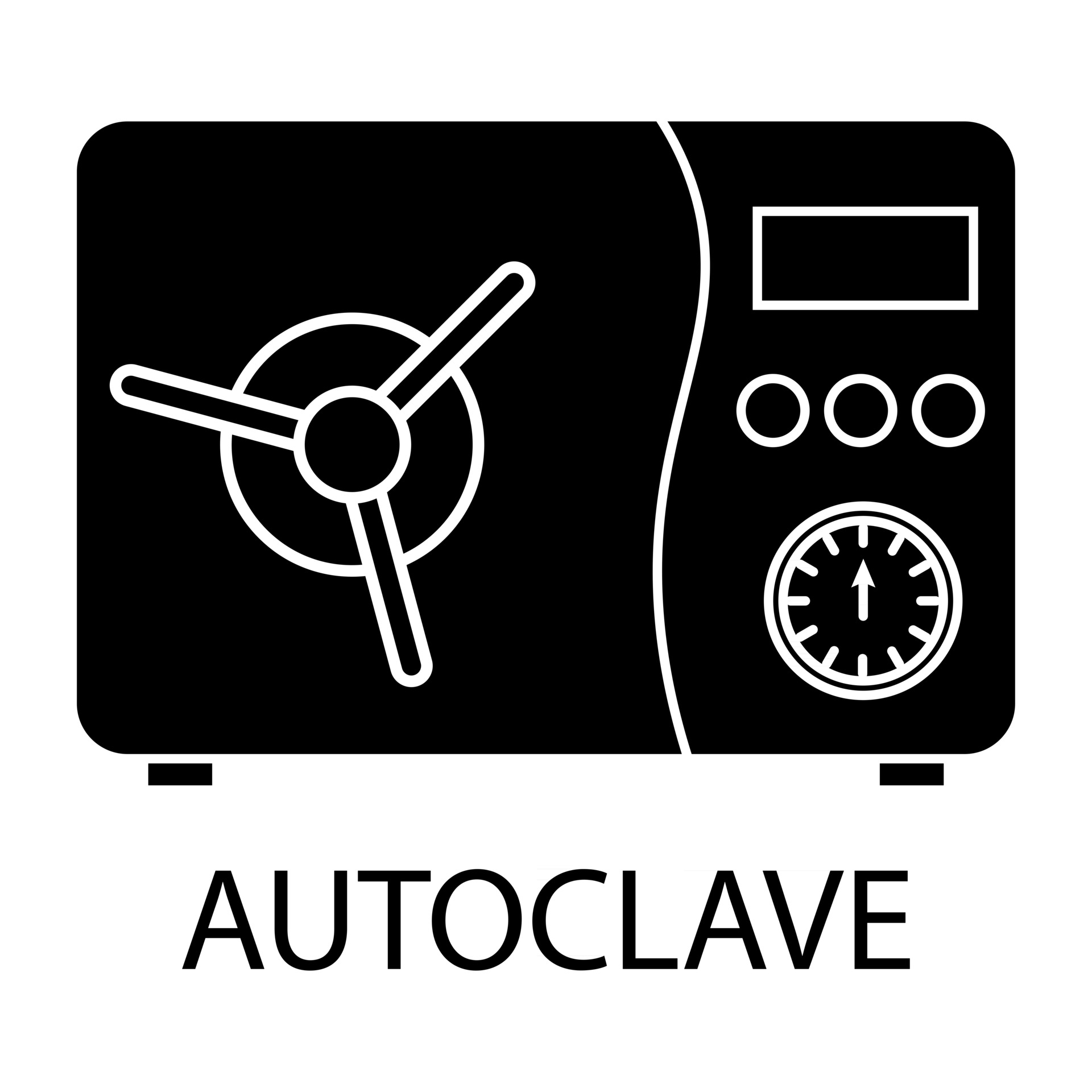 Autoclave icon. Professional sterilization equipment, industrial