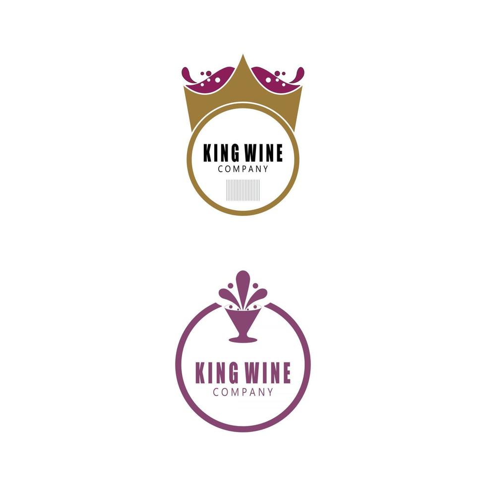 Royal King Queen Crown Elegant Luxury logo design vector