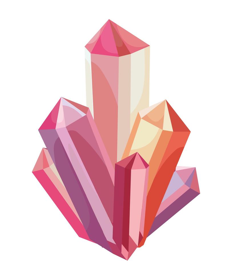 red quartz icon vector