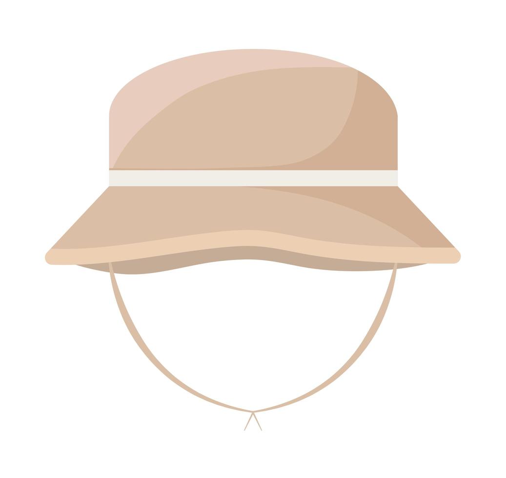 icono de sombrero de pesca vector