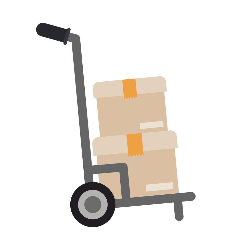 cargo cart design vector
