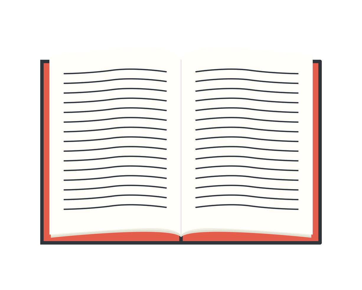 open book icon vector