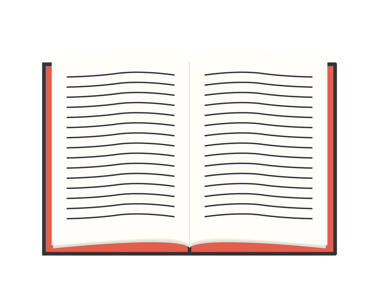 open book icon vector