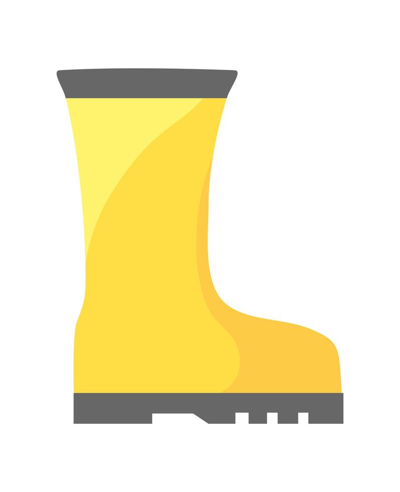 yellow boot design vector