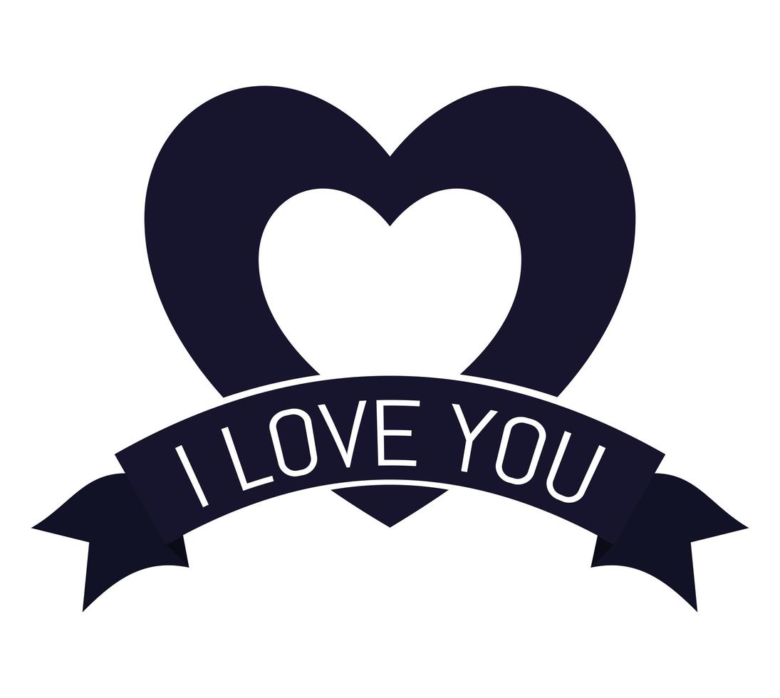 love on letters vector