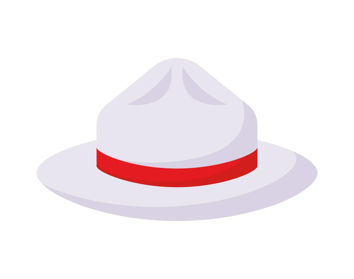 canada police hat vector