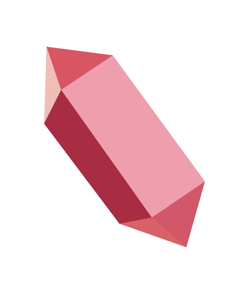 red ruby design vector