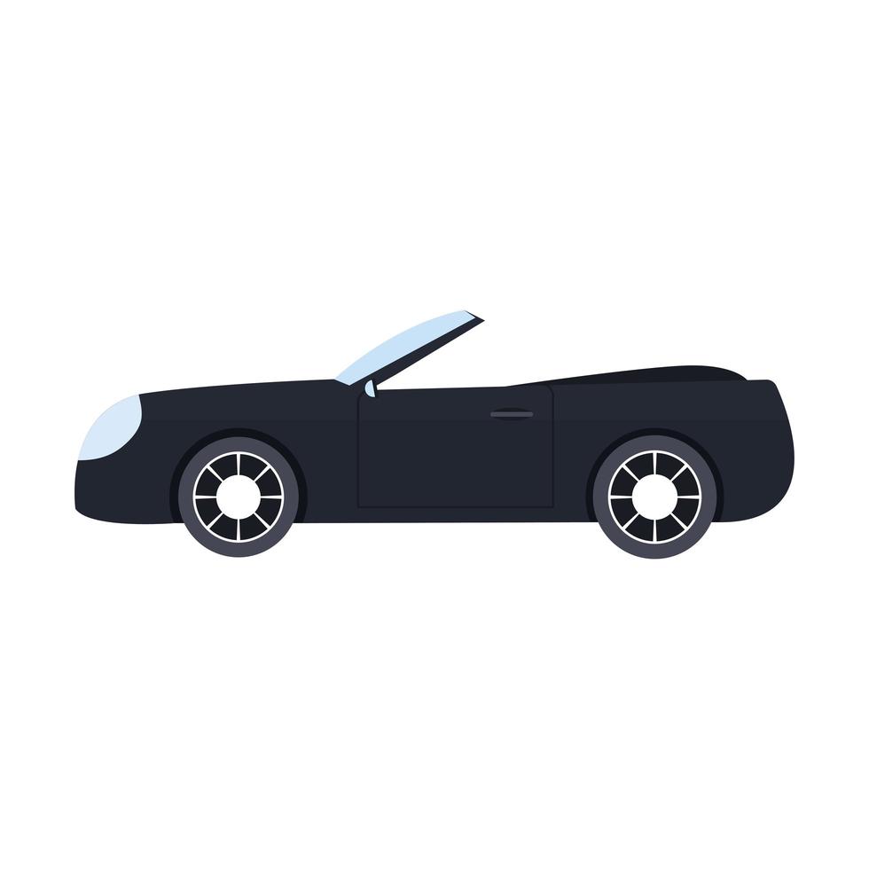 black car on a white background vector