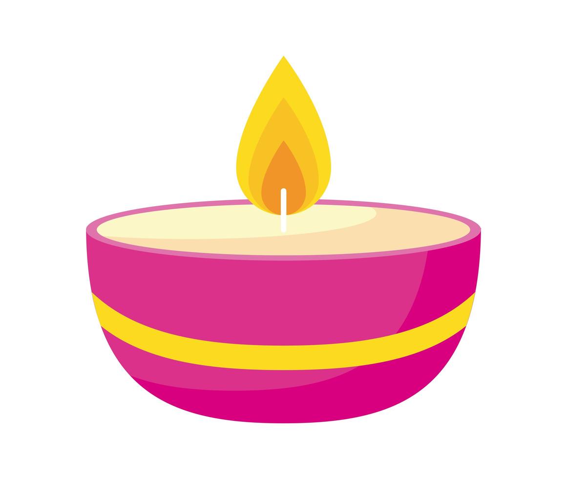 arabic candle icon vector