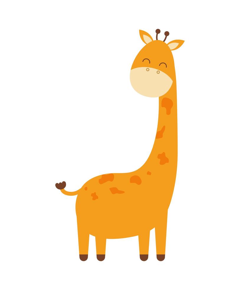 cute giraffe icon vector